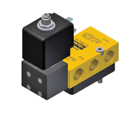 3/2-5/2 VENTIEL VOOR LUCHT | 1/4" BSP | NC