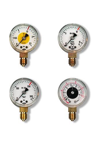 MANOMETER Ø50 ZUURSTOF 0-10/16 BAR G1/4