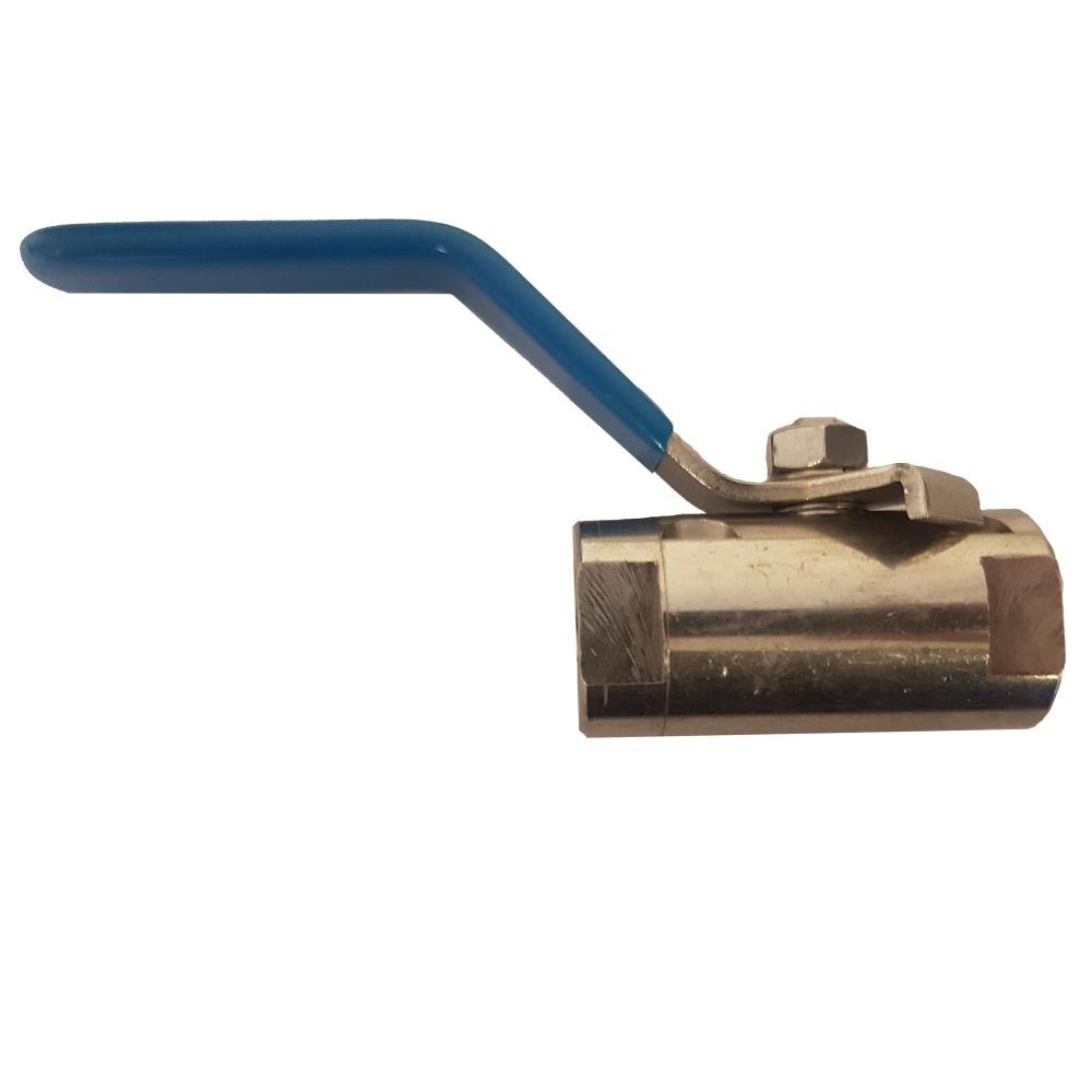FIG. 7742 RVS-316 KOGELKRAAN 3/8" NPT MET 1-DELIG HUIS GER. DOORLAAT