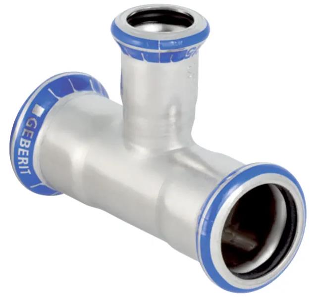 Mapress rvs 316 verloop T-stuk 22-15-18