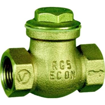 FIG. 505 TE BRONZEN TERUGSLAGKLEP 1.1/4  PTFE AFD.