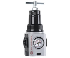 Excelon Plus reduceers, 1/2" PTF, 0.7-17 bar, geïntegreerde manometer
