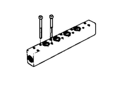 P2LA PRESSURE BAR, 2 VALVES