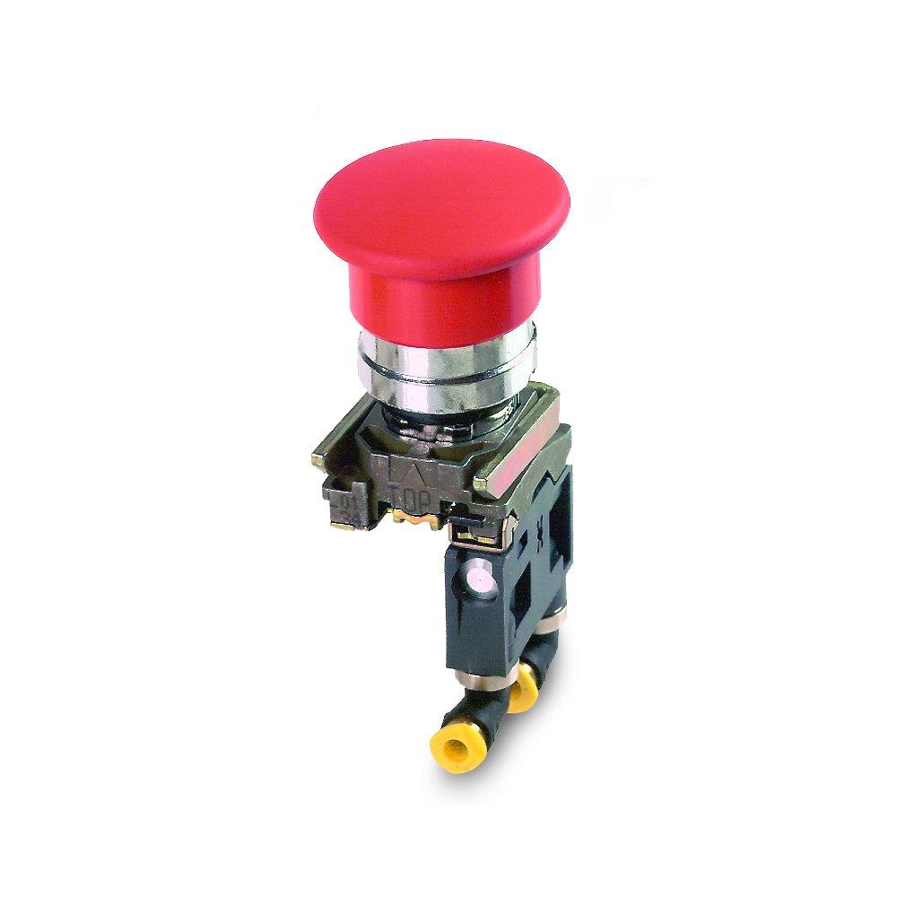 3/2 VALVE Ø4 NO/NC MUSHROOM RED LATCHING