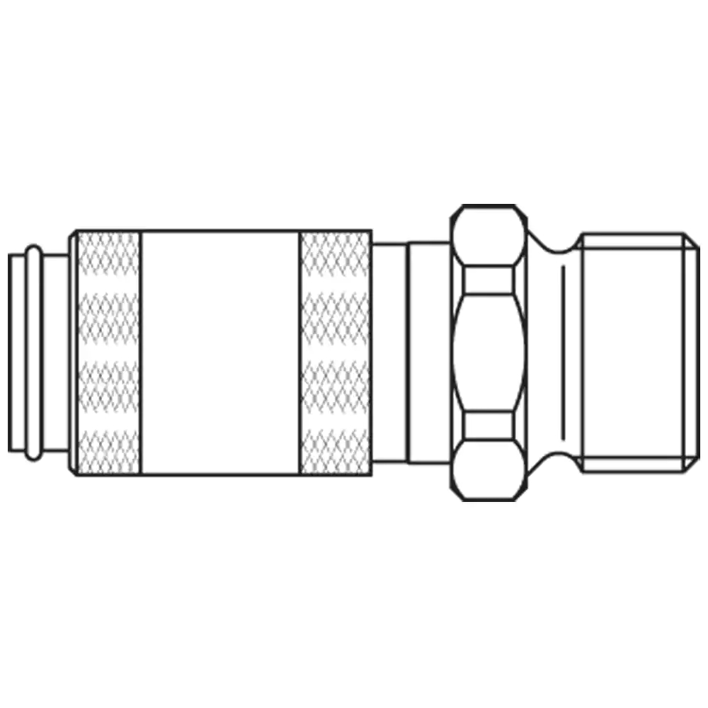 SERIES:20  COUPLING M5 MALE FKM SS