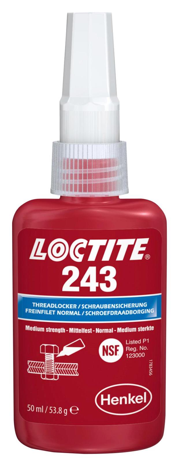 LOCTITE 243 SCHROEFDRAADBORGING 50ML MIDDELSTERK