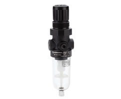 B07 Series filter/regulator, G1/8, 0.3-7 bar, automatic drain, 40µm filter element, without gauge
