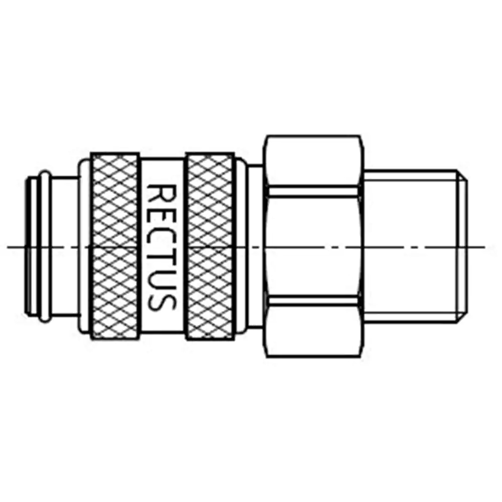 SERIES:21  COUPLING G1/4 MALE BSPP FKM SS