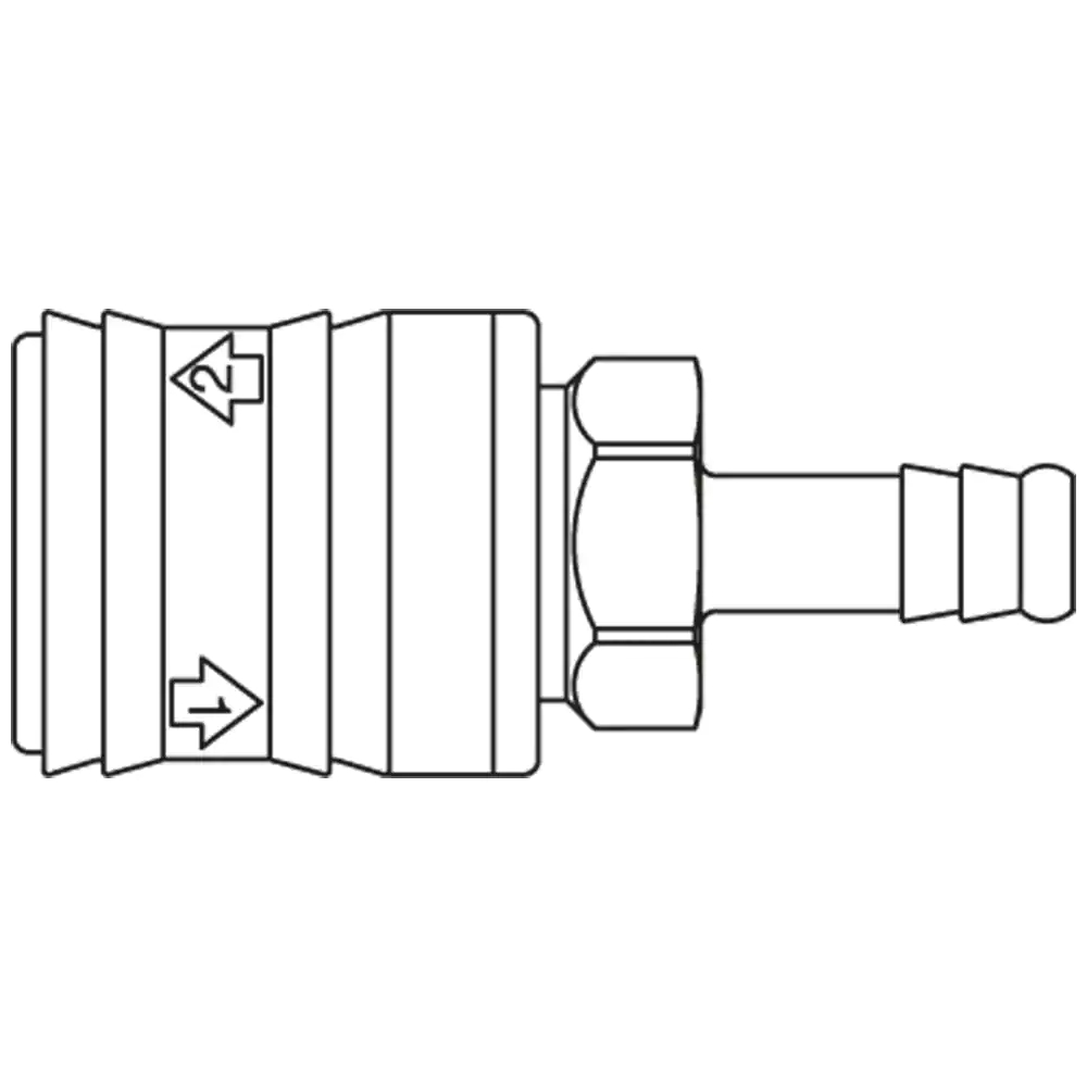 SERIES:14  COUPLING 9MM HOSE BARB