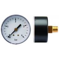 MANOMETER 106004 MESSING  50MM  0-6 BAR A.A. G1/4 KLASSE 2.5