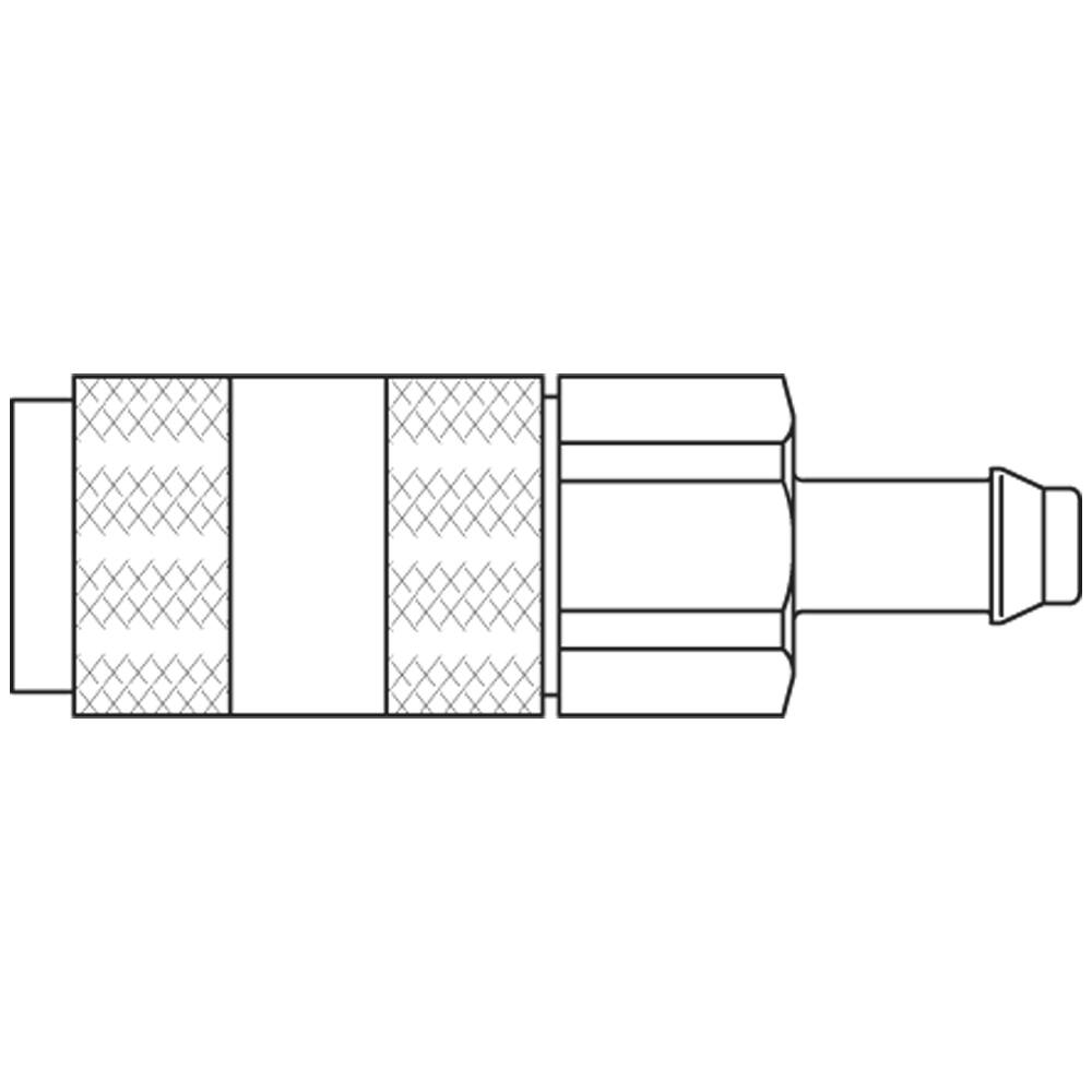 SERIES:02 COUPLING 2MM HOSE BARB