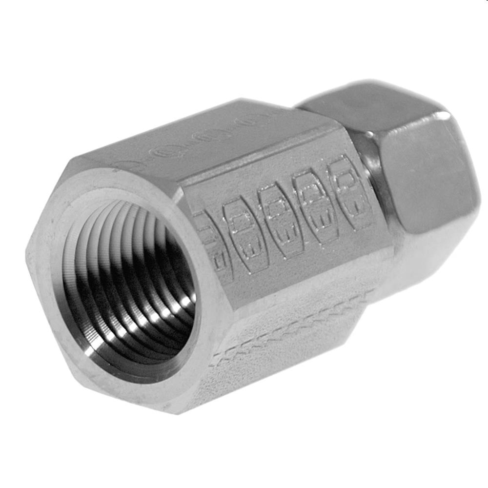 FEMALE CONNECTOR  Ø6MM RVS