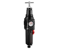 Excelon Plus Filter/Regelaar voor toepas. bij hogere temp., G3/8, 40µm, 0,3-4 bar, hand aftap