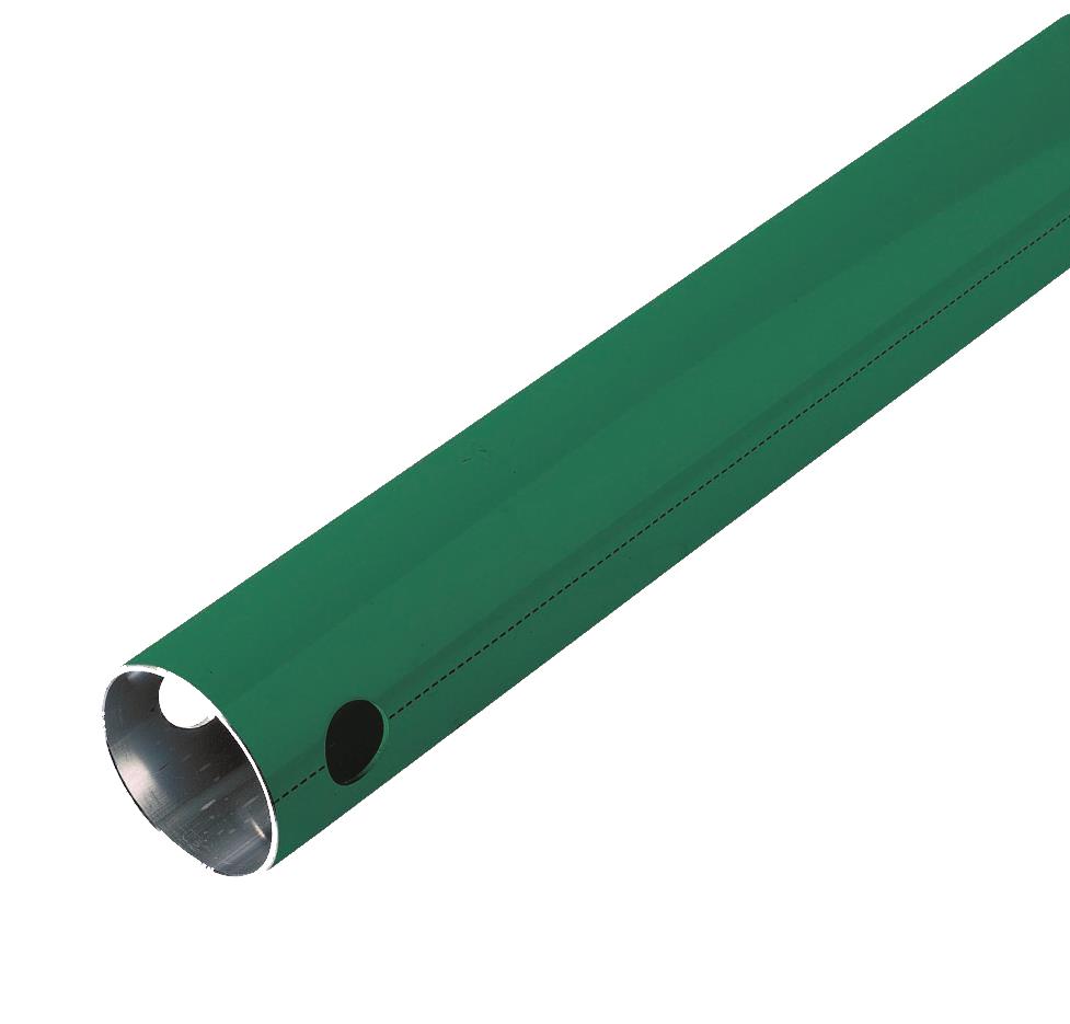BUIS ALUM. GROEN 63X59 ZONDER BORING L=6 METER | 1006A63 02