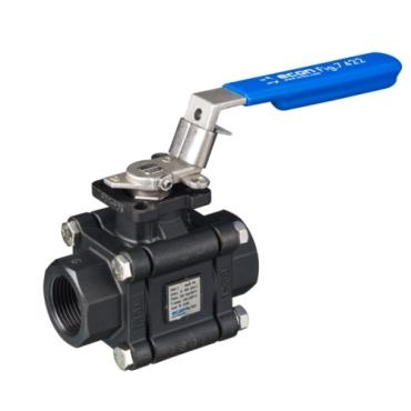 FIG.7422 KOGELKRAAN DRIEDELIG VOLLE DOORL 1.1/2