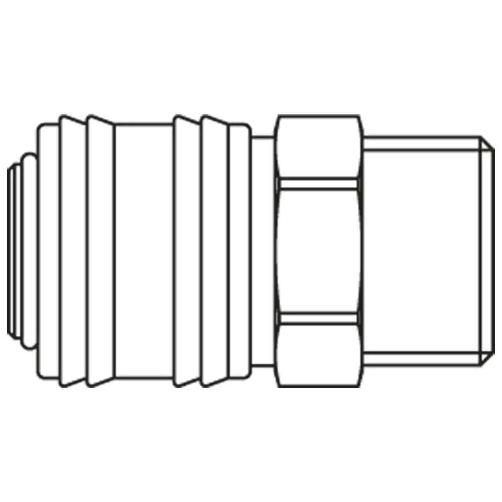 REEKS:26 SNELKOPPELING 3/8" BUITENDRAAD