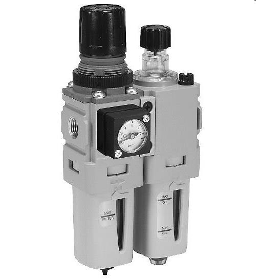 COMBI FILTER/REGELAAR/OLIENEVELAAR 1/4" BSPP