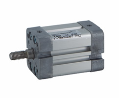 ISO compact double acting cylinder, 63mm diameter, 25mm stroke