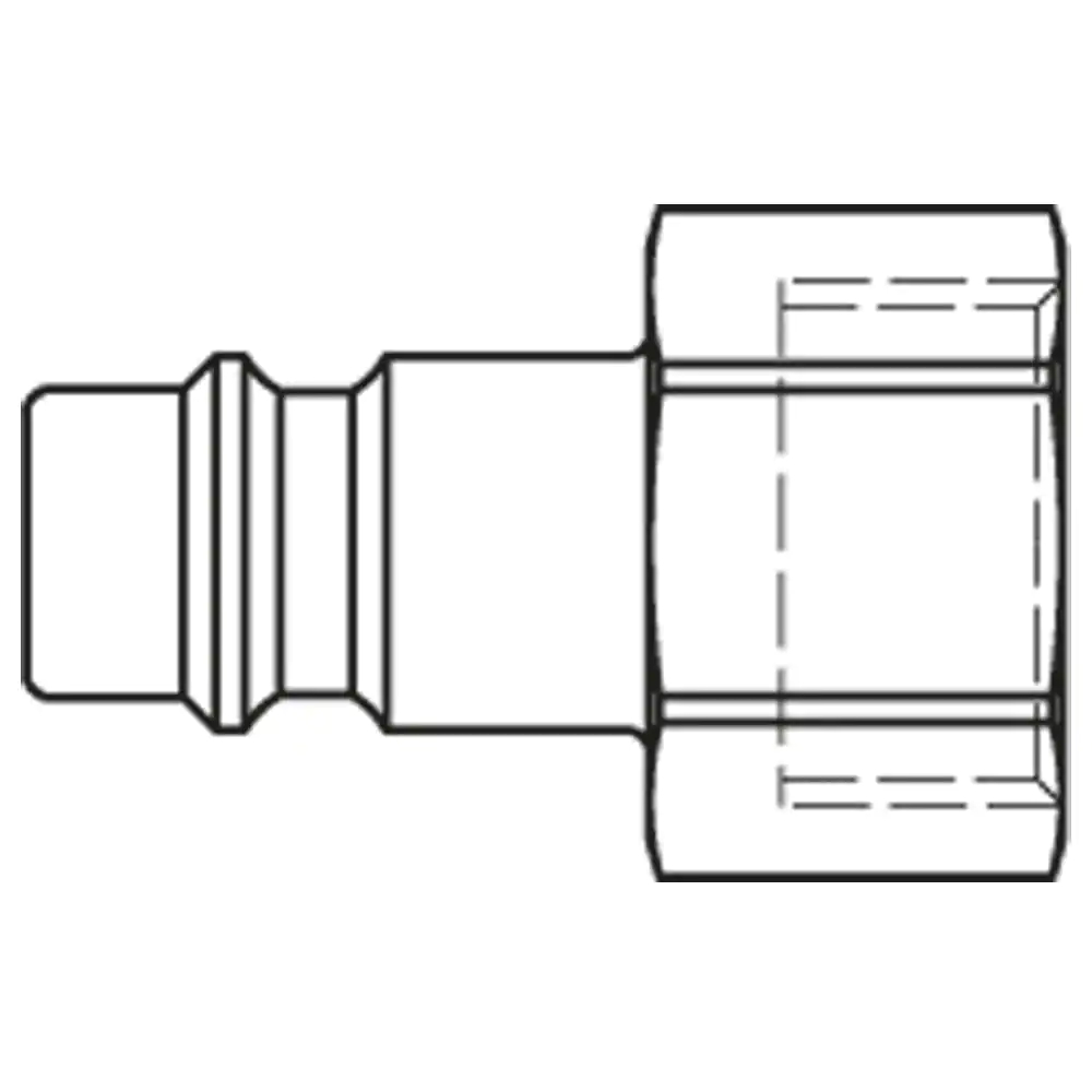 REEKS:26 NIPPEL 1/4" BINNENDRAAD