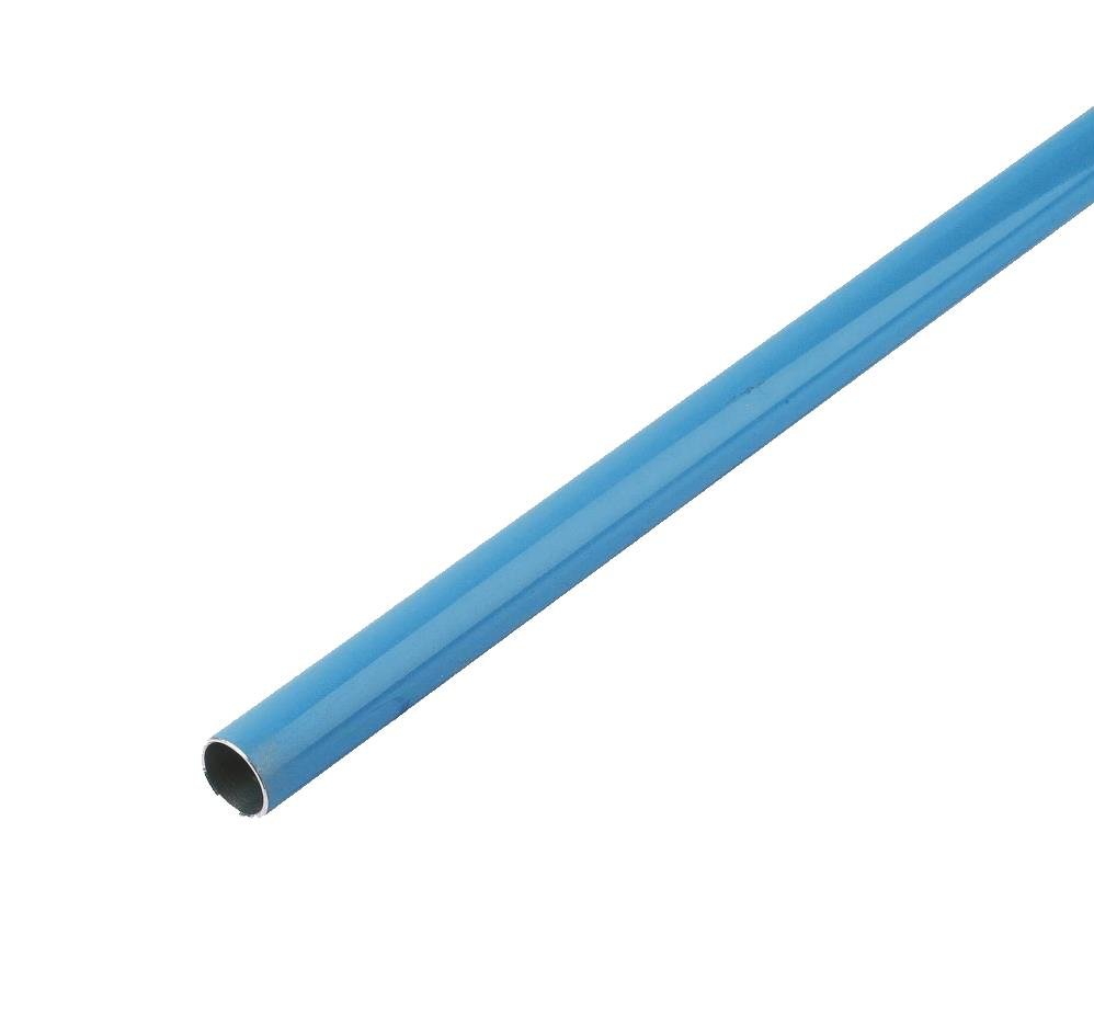 BUIS ALUM. BLAUW 25X22 ZONDER BORING L=6 METER | 1006A25 04 00